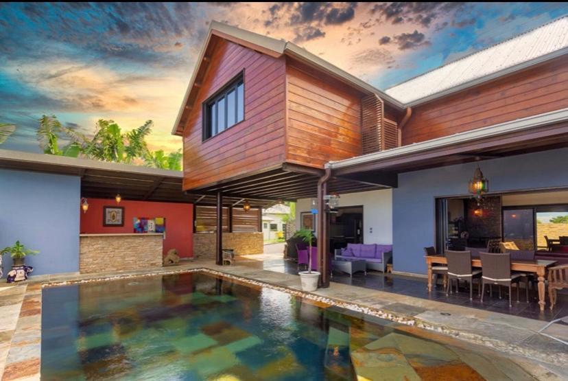 Chambre "Bleu Ocean" Villa Hermes Saint Pierre Luaran gambar
