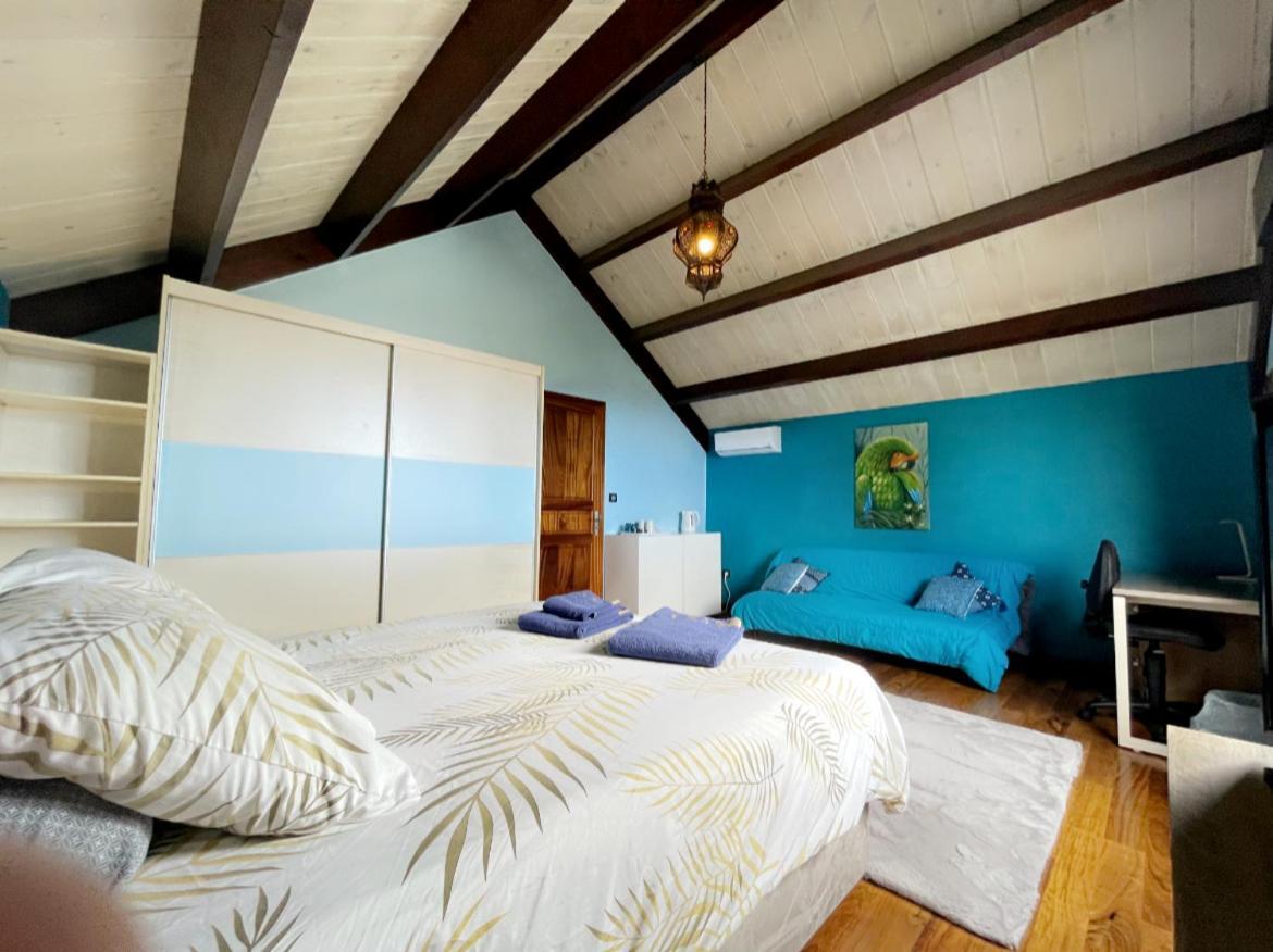 Chambre "Bleu Ocean" Villa Hermes Saint Pierre Luaran gambar