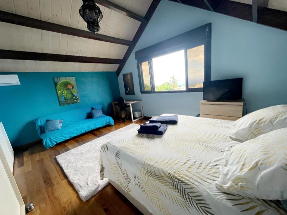 Chambre "Bleu Ocean" Villa Hermes Saint Pierre Luaran gambar